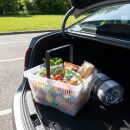 Einkaufskorb 22 Liter in transparent mit einem Tragegriff
