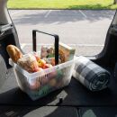 Einkaufskorb 22 Liter in transparent mit einem Tragegriff