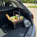 Einkaufskorb 22 Liter in schwarz mit einem Tragegriff