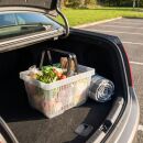 Einkaufskorb 22 Liter in transparent mit zwei Tragegriffe