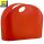 Shopping Bag Einkaufstasche in rot mit zwei Tragegriffe