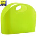 Shopping Bag Einkaufstasche in neon grün mit zwei...