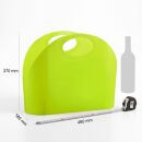 Shopping Bag Einkaufstasche in neon grün mit zwei Tragegriffe