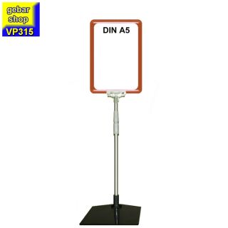Plakatständer Set3 Rahmen DIN A5 rot