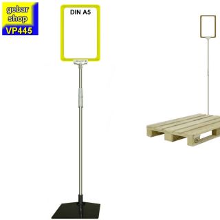 Plakatständer Set4 Rahmen DIN A5 gelb