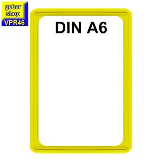 Plakatrahmen gelb DIN A6 Größe 105x148 mm