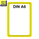 Plakatrahmen gelb DIN A6 Gr&ouml;&szlig;e 105x148 mm