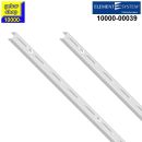 2x Wandschiene 1-reihig H 2000 weiß RA 50 Element...