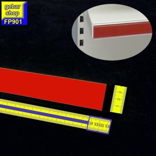 Einlegestreifen für Scanningschiene rot 10m