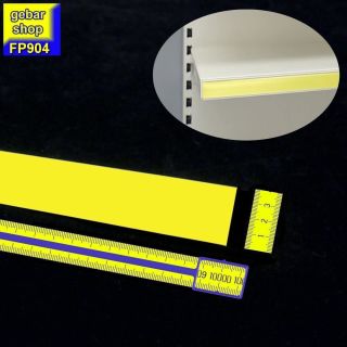 Einlegestreifen für Scanningschiene gelb 10m