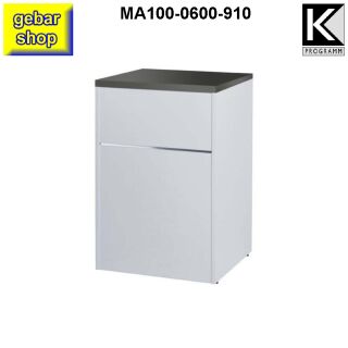 Verkaufstisch MATRIX 60 Theke L60 T60 H90 weißalu sg