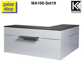 Theken Set19 MATRIX L180 B180 T60 H90 weißalu sg