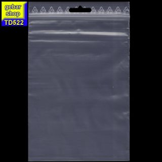 Druckverschlussbeutel klar 220x310mm für A4 gelocht VE 100
