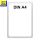 Plakatrahmen transparent DIN A4 Größe 210x297 mm