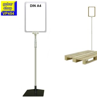 Plakatständer Set4 Rahmen DIN A4 transparent