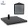 Fuß eckig mit Stahleinlage Fläche 166x198 mm schwarz