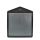 Fuß eckig mit Stahleinlage Fläche 166x198 mm schwarz