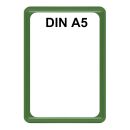Plakatständer Set0 Rahmen U-Tasche DIN A5 grün