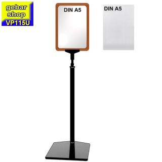 Plakatständer Set1 DIN A5 rot mit U-Tasche