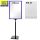 Plakatständer Set1 DIN A3 blau mit U-Tasche