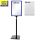 Plakatständer Set1 DIN A4 blau mit U-Tasche