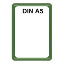 Plakatständer Set1 DIN A5 Rahmen grün mit U-Tasche