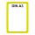 Plakatständer Set1 DIN A3 gelb mit U-Tasche
