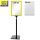 Plakatständer Set1 DIN A4 gelb mit U-Tasche