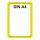Plakatständer Set1 DIN A4 gelb mit U-Tasche