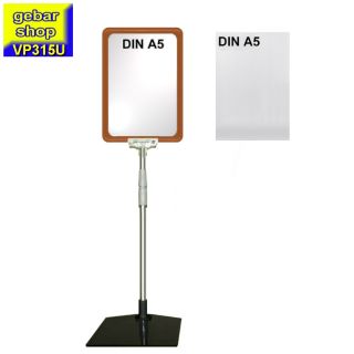 Plakatständer Set3 DIN A5 Rahmen rot mit U-Tasche