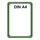 Plakatständer Set3 DIN A4 Rahmen grün mit U-Tasche