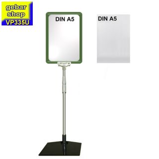 Plakatständer Set3 DIN A5 Rahmen grün mit U-Tasche
