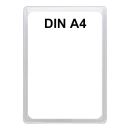 Plakatständer Set3 DIN A4 transparent mit U-Tasche