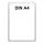 Plakatständer Set4 DIN A4 Rahmen transparent U-Tasche