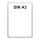 Plakatständer Set1 DIN A3 transparent mit U-Tasche