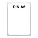 Plakatständer Set1 DIN A5 transparent mit U-Tasche