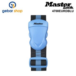 Kunststoffschnalle mit Gepäckgurt verstellbar B: 5cm blau