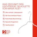 MAWA Kleiderbügel Silhouette light 42 FT weiß