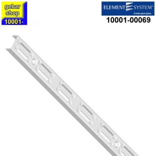 Wandschiene 2-reihig H 2500 weiß RA 50 Element System