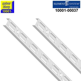 2x SB Wandschiene 2-reihig H 2500 weiß RA 50 Element System